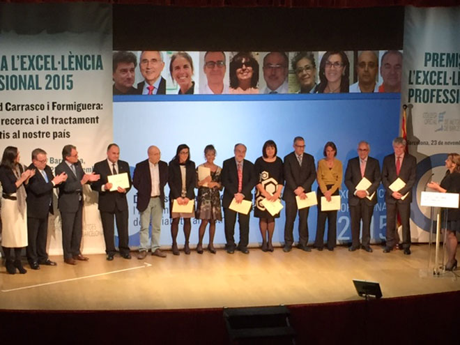 , La Dra. Adela Martín rep un dels premis a l&#8217;Excel.lencia Professional que atorga el Col·legi Oficial de Metges de Barcelona