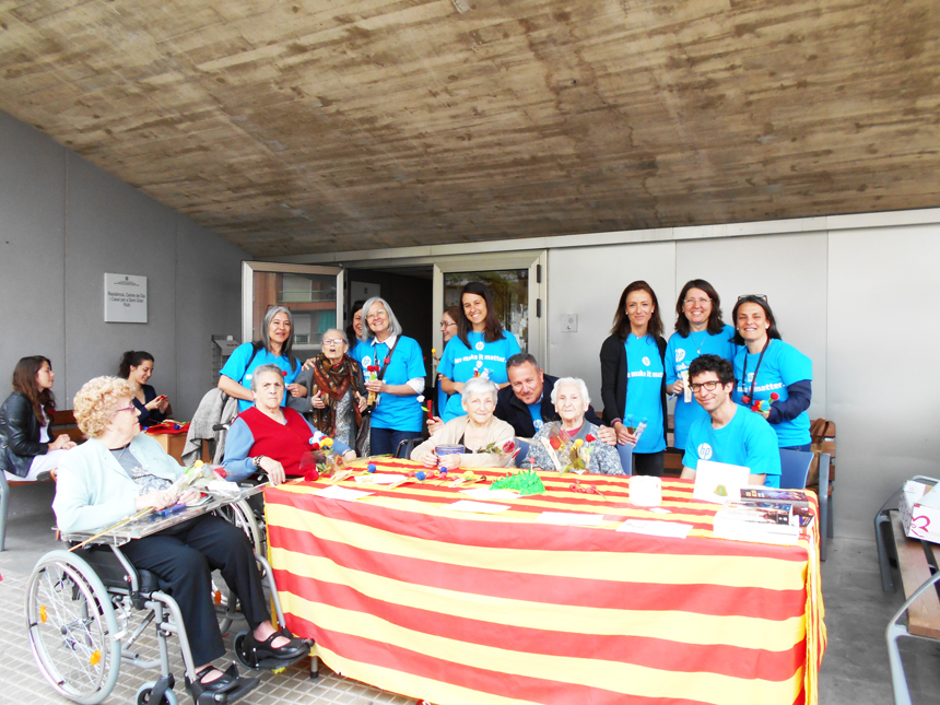 Celebració Diada de Sant Jordi a la Residència Rubí per a gent gran