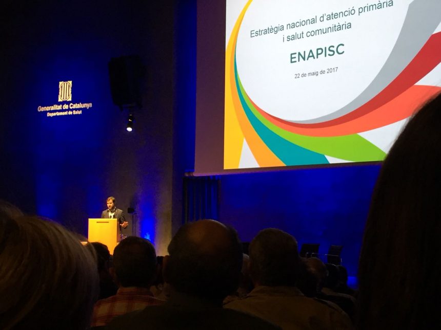 Antoni Comín presentant l'ENAPISC