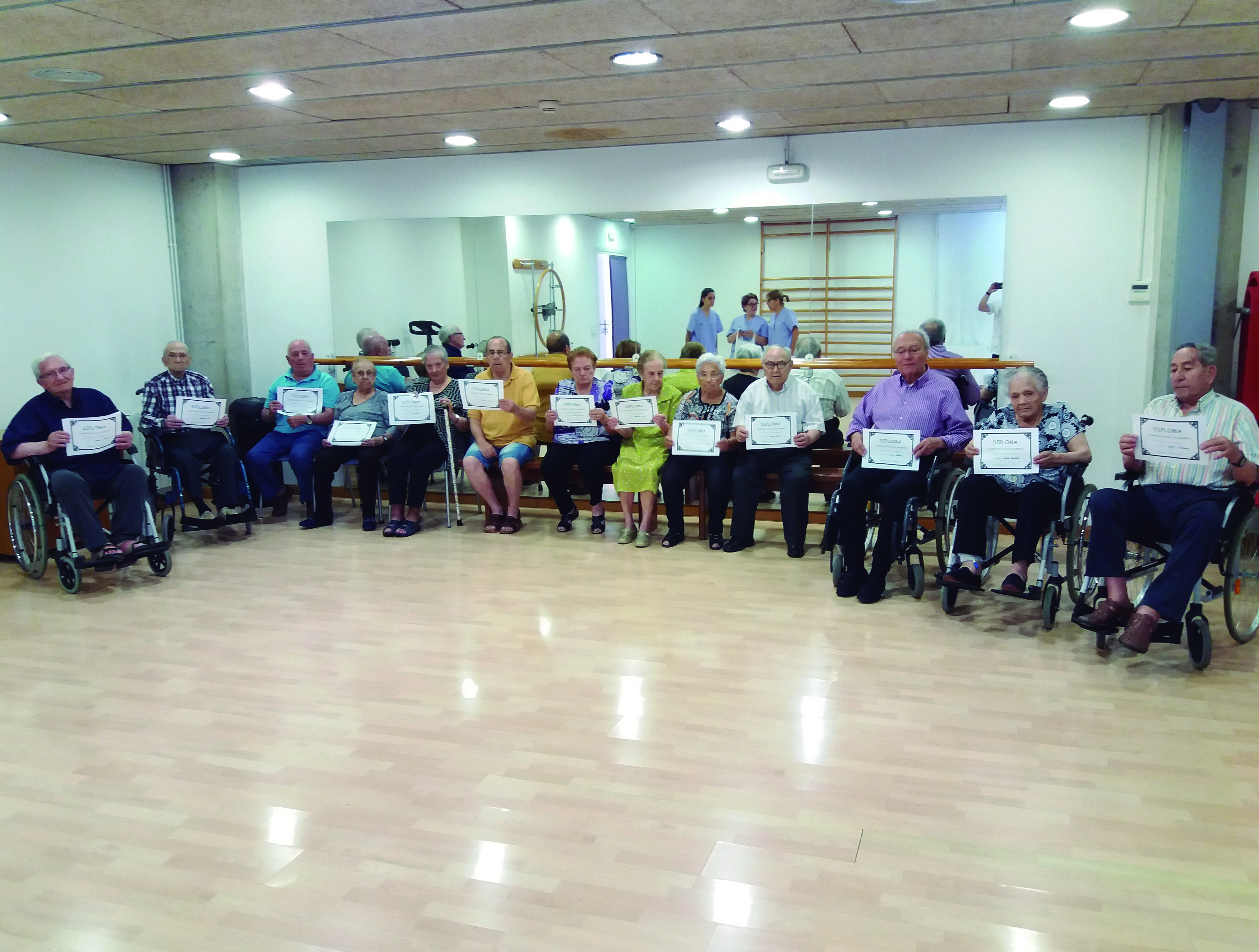 Centres de dia per a gent gran Sabadell, El Centre de Dia Creu de Barberà organitza una refrescant Olimpíada