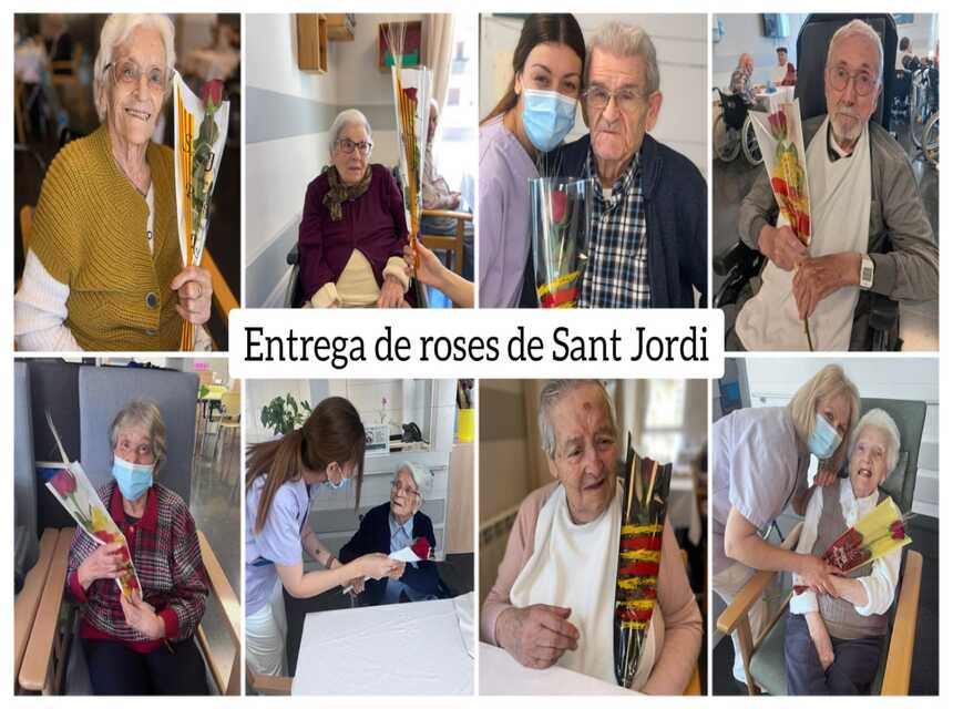 Sant Jordi gent gran, Llega el Sant Jordi, la festividad más querida por la gente mayor de los centros de Grup Mutuam
